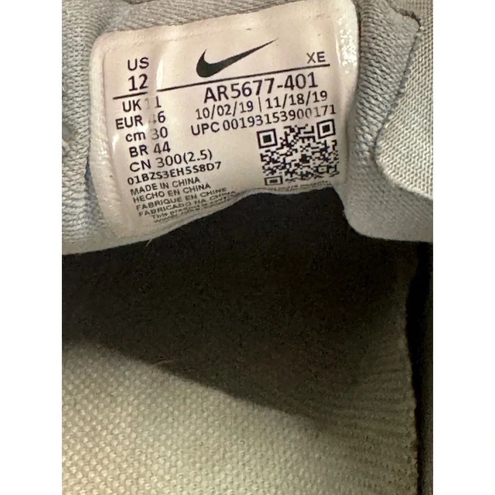Nike Air Zoom Pegasus 36 Trail Mens 12 Blue Grey Trail Runners Cushioned